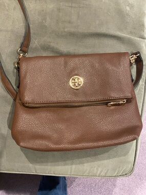 Brown Leather Crossbody Shoulder Bag